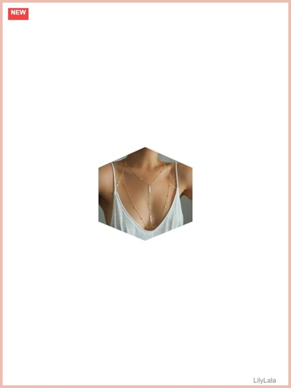 Gold Plated Layering Body Chain Bikini Waist Chain for Women